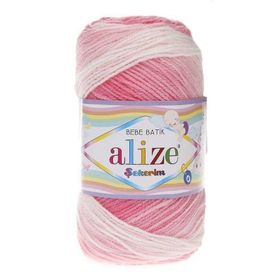 Alize Şekerim Bebe Batik 2126 100 gr Örgü İplik