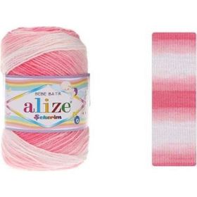 Alize Şekerim Bebe Batik 2126 100 gr Örgü İplik