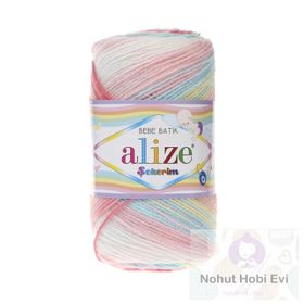 Alize Şekerim Bebe Batik 3045 Yünlü İplik