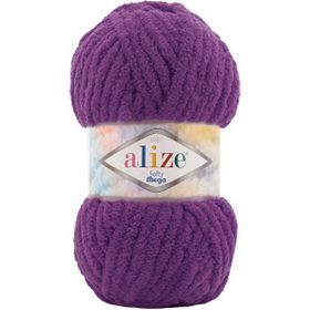 Alize Softy Mega 44 Mor El Örgü Ipi