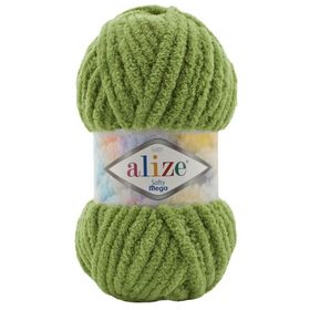 Alize Softy Mega 485 Kaplumbağa Yeşili 100 gr El Örgü Ipi