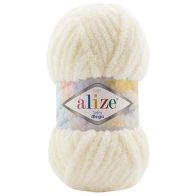 Alize Softy Mega 62 Açık Krem 100 gr El Örgü İpi