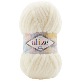 Alize Softy Mega 62 Açık Krem 100 gr El Örgü İpi