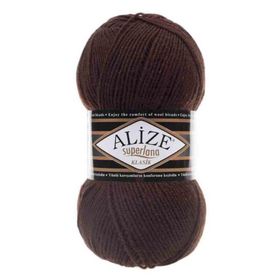 Alize Superlana Klasik 26 100 gr Kahve Örgü İpi