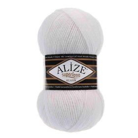 Alize Superlana Klasik 55 100 gr Beyaz El Örgü İpi