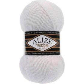 Alize Superlana Klasik 55 100 gr Beyaz El Örgü İpi