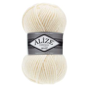 Alize Süperlana Maxi 01 100 gr Örgü İplik