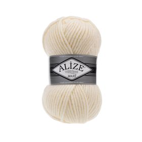 Alize Süperlana Maxi 01 100 gr Örgü İplik