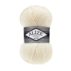 Alize Superlana Maxi 01 Cream Krem Yünlü İplik