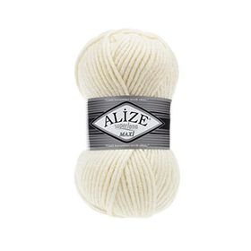 Alize Superlana Maxi 01 Cream Krem Yünlü İplik