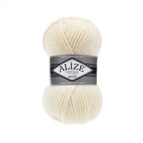 Alize Superlana Maxi 01 Cream Krem Yünlü İplik