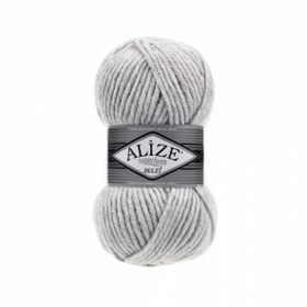 Alize Süperlana Maxi 208 Açık Gri Melanj Yünlü İplik