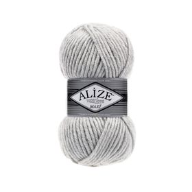 Alize Süperlana Maxi 208 Açık Gri Melanj Yünlü İplik