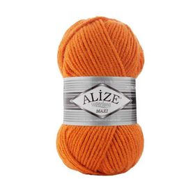 Alize Süperlana Maxi 225 Turuncu Yünlü İplik