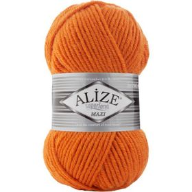Alize Süperlana Maxi 225 Turuncu Yünlü İplik