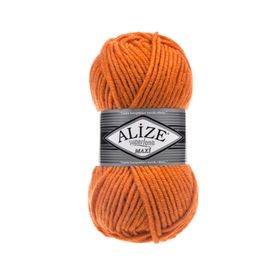 Alize Süperlana Maxi 225 Turuncu Yünlü İplik