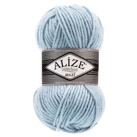 Alize Süperlana Maxi 480 Açık Mavi Yünlü İplikler