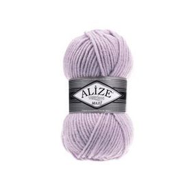 Alize Süperlana Maxi 505 Kullu Lila 100 gr Yünlü İplik
