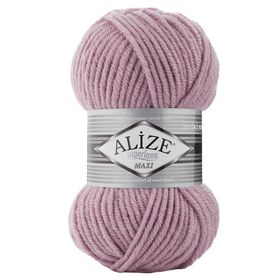 Alize Süperlana Maxi 505 Kullu Lila 100 gr Yünlü İplik