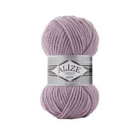 Alize Süperlana Maxi 505 Kullu Lila 100 gr Yünlü İplik