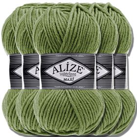 Alize Süperlana Maxi 620 Zeytin Yünlü İplik