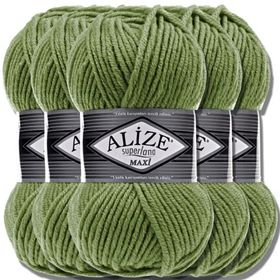 Alize Süperlana Maxi 620 Zeytin Yünlü İplik
