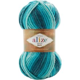 Alize Süperlana Maxi Batik 7801 Örgü İpi