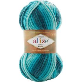 Alize Süperlana Maxi Batik 7801 Örgü İpi