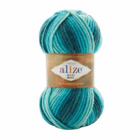 Alize Süperlana Maxi Batik 7801 Örgü İpi