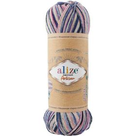 Alize Superwash Artisan 9004 Renkli Örgü İpi