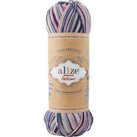 Alize Superwash Artisan 9004 Renkli Örgü İpi