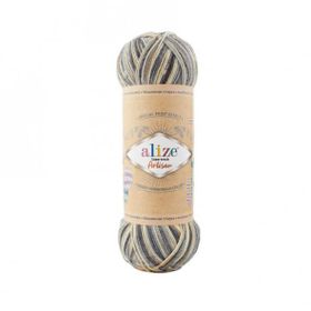 Alize Superwash Artisan 9005 Renkli Örgü İpi