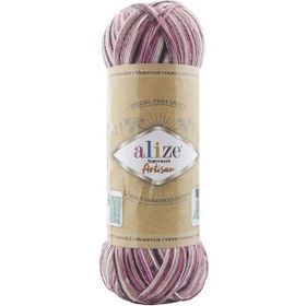 Alize Superwash Artisan 9011 Renkli Örgü İpi