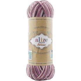Alize Superwash Artisan 9011 Renkli Örgü İpi