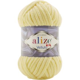 Alize Velluto 13 Açık Sarı 100 gr Örgü İpi