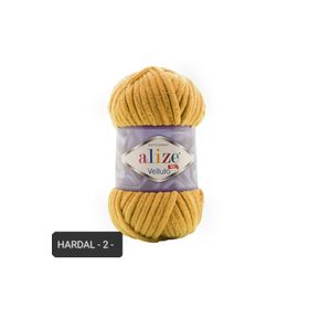 Alize Velluto 2 Hardal Örgü İpi