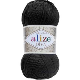 Alize Velluto 60 Siyah Yünlü İplik