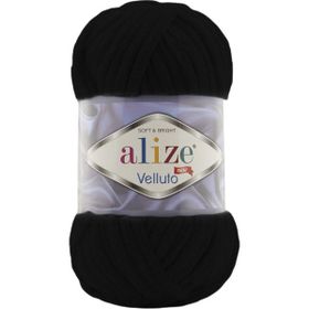 Alize Velluto 60 Siyah Yünlü İplik