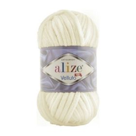 Alize Velluto 62 5'li Açık Krem Örgü İpi
