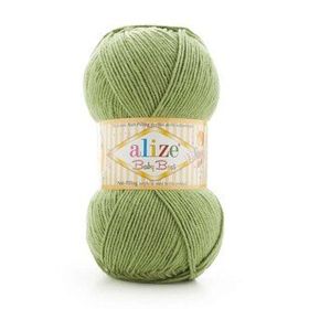 Alize Yeşil 485 Baby Best El Örgü ipi