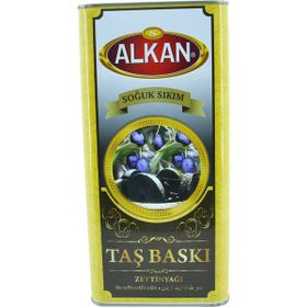 Alkan 5 lt Taş Baskı Soğuk Sıkım Zeytinyağı