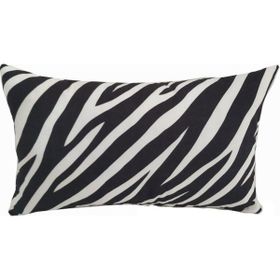 Alkan Homes 43 x 43 cm - Renkli Kırlent Dünyası Dikdörtgen Zebra Desen Dijital Baskılı Kırlent Kılıfı