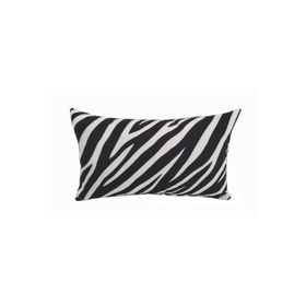 Alkan Homes 43 x 43 cm - Renkli Kırlent Dünyası Dikdörtgen Zebra Desen Dijital Baskılı Kırlent Kılıfı