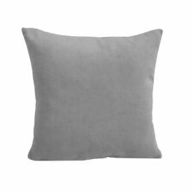 Alkan Homes Çift Taraflı 43X43 cm Gri Rengi Kadife Dokulu Yastık Kırlent Kılıfı