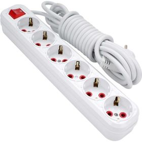 Alkan Smartsocket 6'lı Topraklı Akım Korumalı 3 m Grup Priz