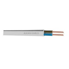 Alkan Ttr 3x1,5 mm Beyaz 25 mt Kablo