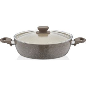 Alkar No 28 Ezme 28 cm Siyah Basık Tencere