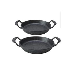 Alkar Siyah 20cm 2'li Yanmaz Yapışmaz Sahan Tava