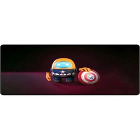 Alkese AMONG US Desenli Dikişli Kaydırmaz Tabanlı Speed Ver. 70x30 cm Cosmic Oyuncu Mouse Pad