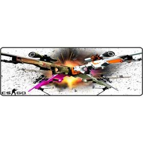 Alkese CS GO Desenli Dikişli Kaydırmaz Tabanlı Speed Ver. 70x30 cm Cosmic Oyuncu Mouse Pad